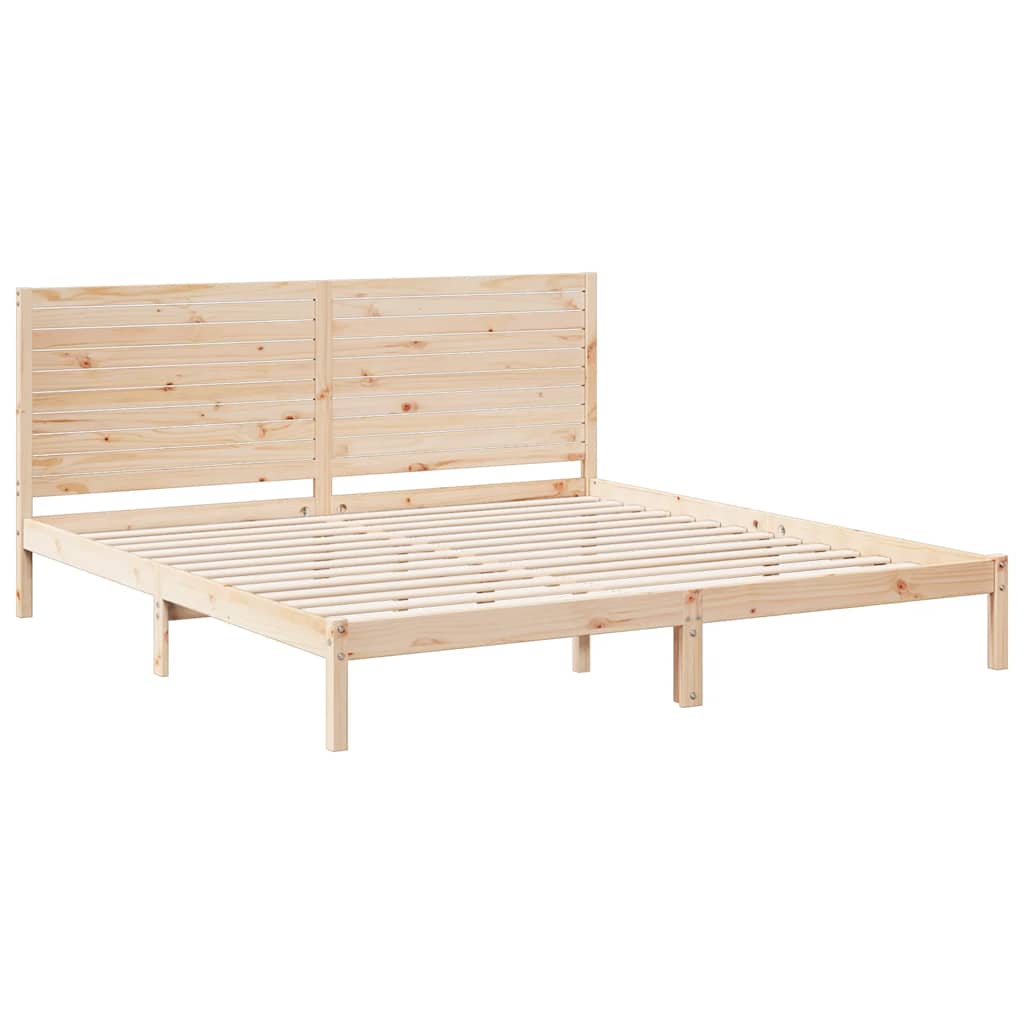 tömör fa extra hosszú ágykeret matrac nélkül 200 x 220 cm