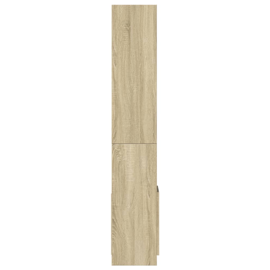 sonoma tölgy szerelt fa magasszekrény 92 x 33 x 180 cm