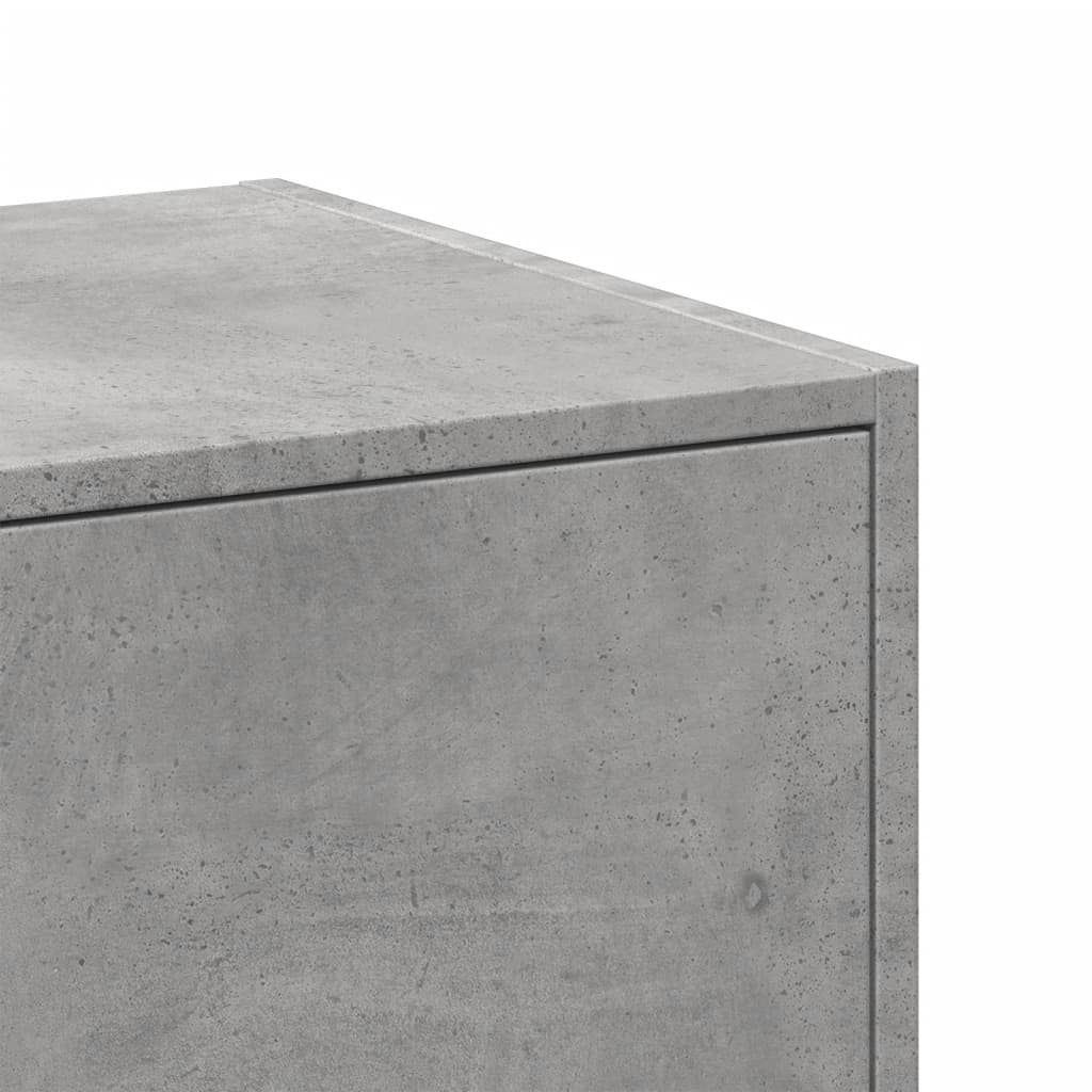 betonszürke szerelt fa patikaszekrény 40 x 41 x 144,5 cm