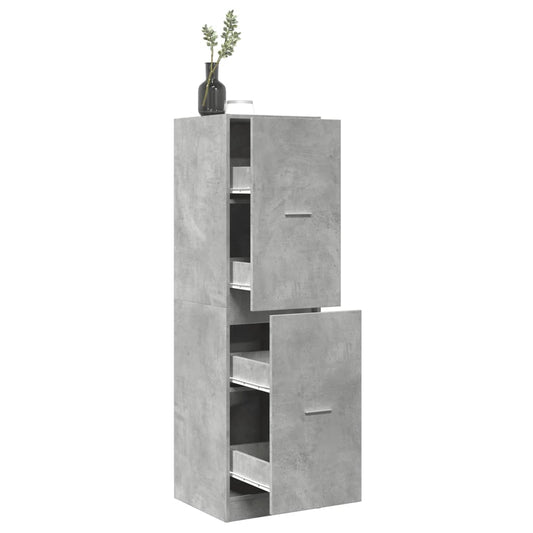 betonszürke szerelt fa patikaszekrény 40 x 41 x 144,5 cm