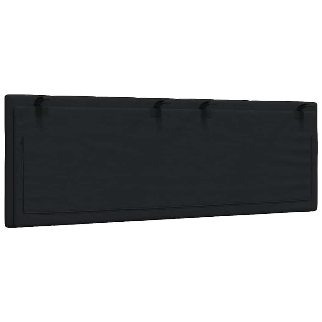fekete szövet fejtámla párna Hanko 140 cm
