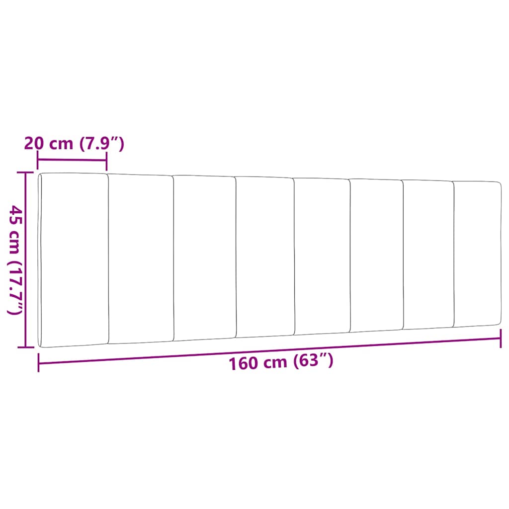 világosszürke szövet fejtámla párna Hanko 160 cm