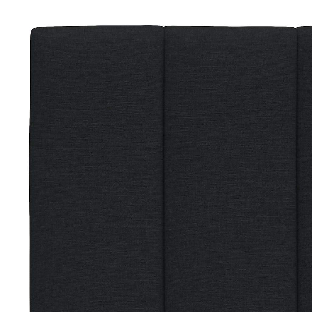 fekete szövet fejtámla párna Hanko 160 cm
