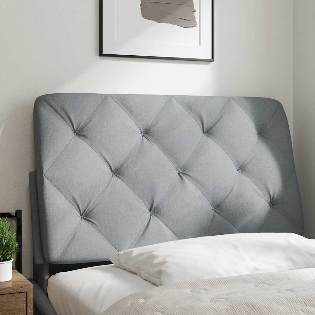 világosszürke szövet fejtámla párna 80 cm