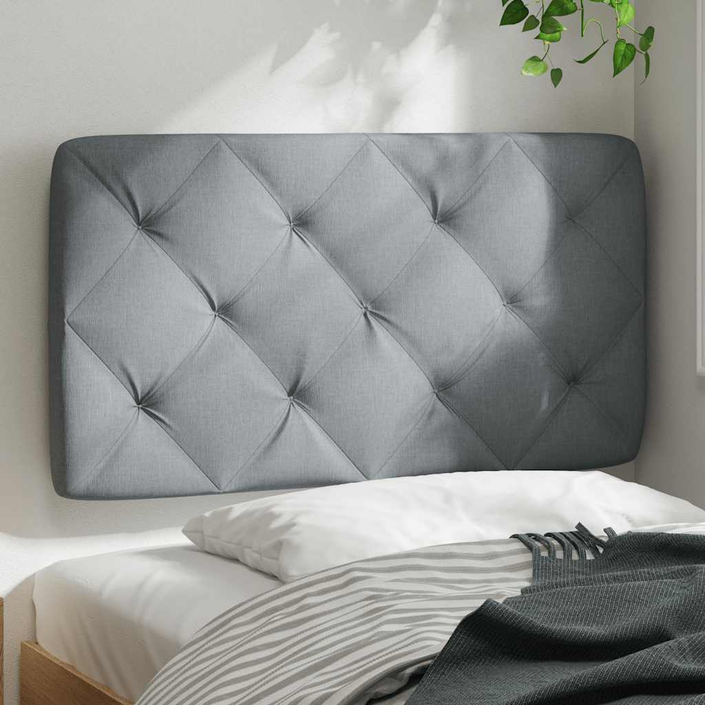 világosszürke szövet fejtámla párna 80 cm
