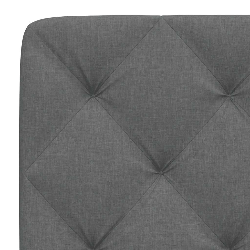 sötétszürke szövet fejtámla párna 80 cm