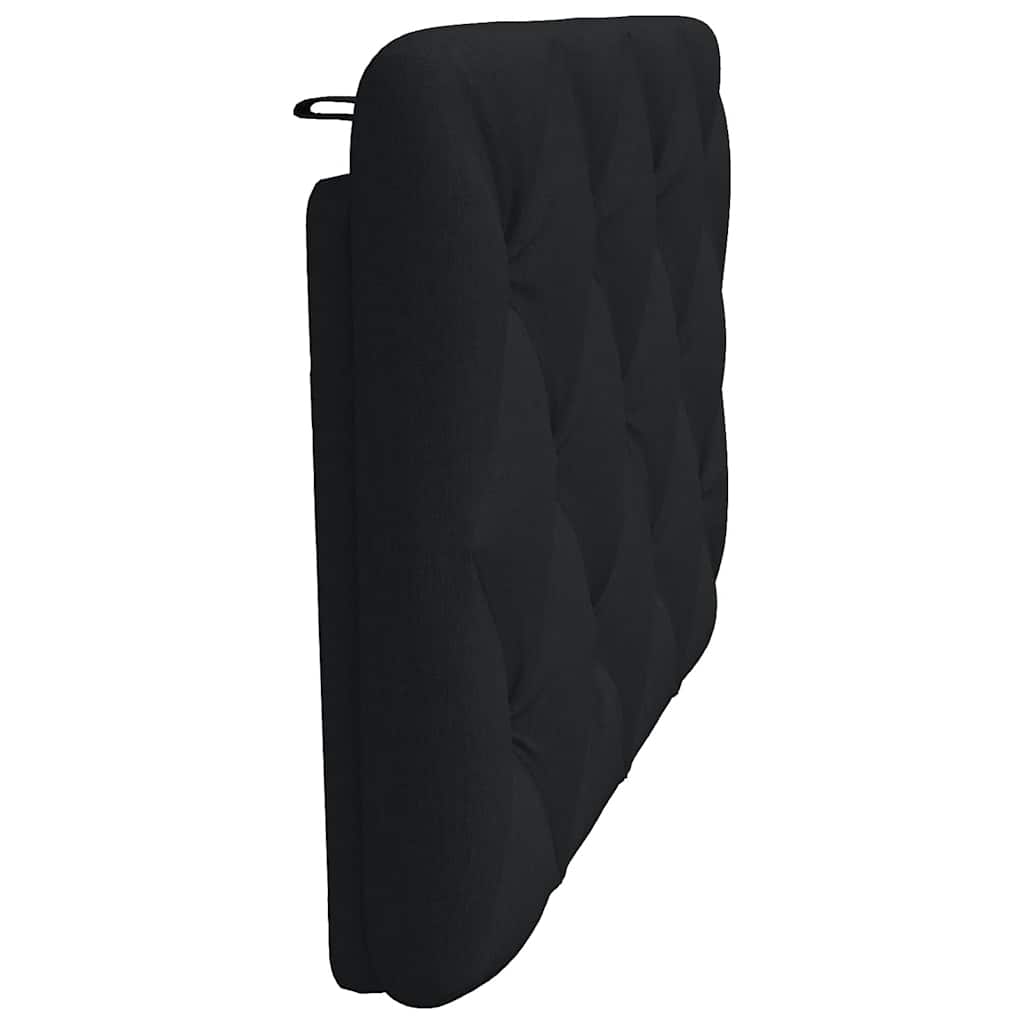 fekete szövet fejtámla párna 80 cm