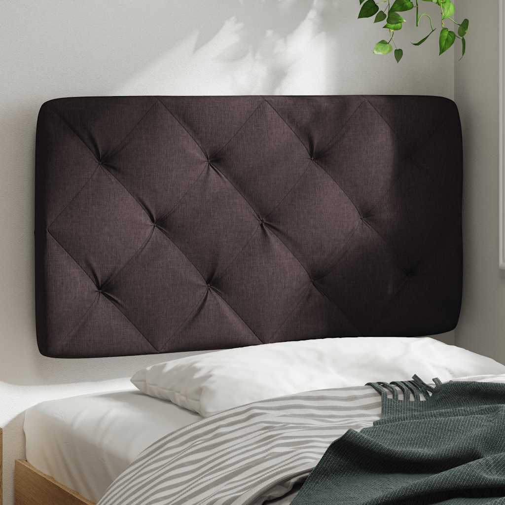 sötétbarna szövet fejtámla párna 80 cm