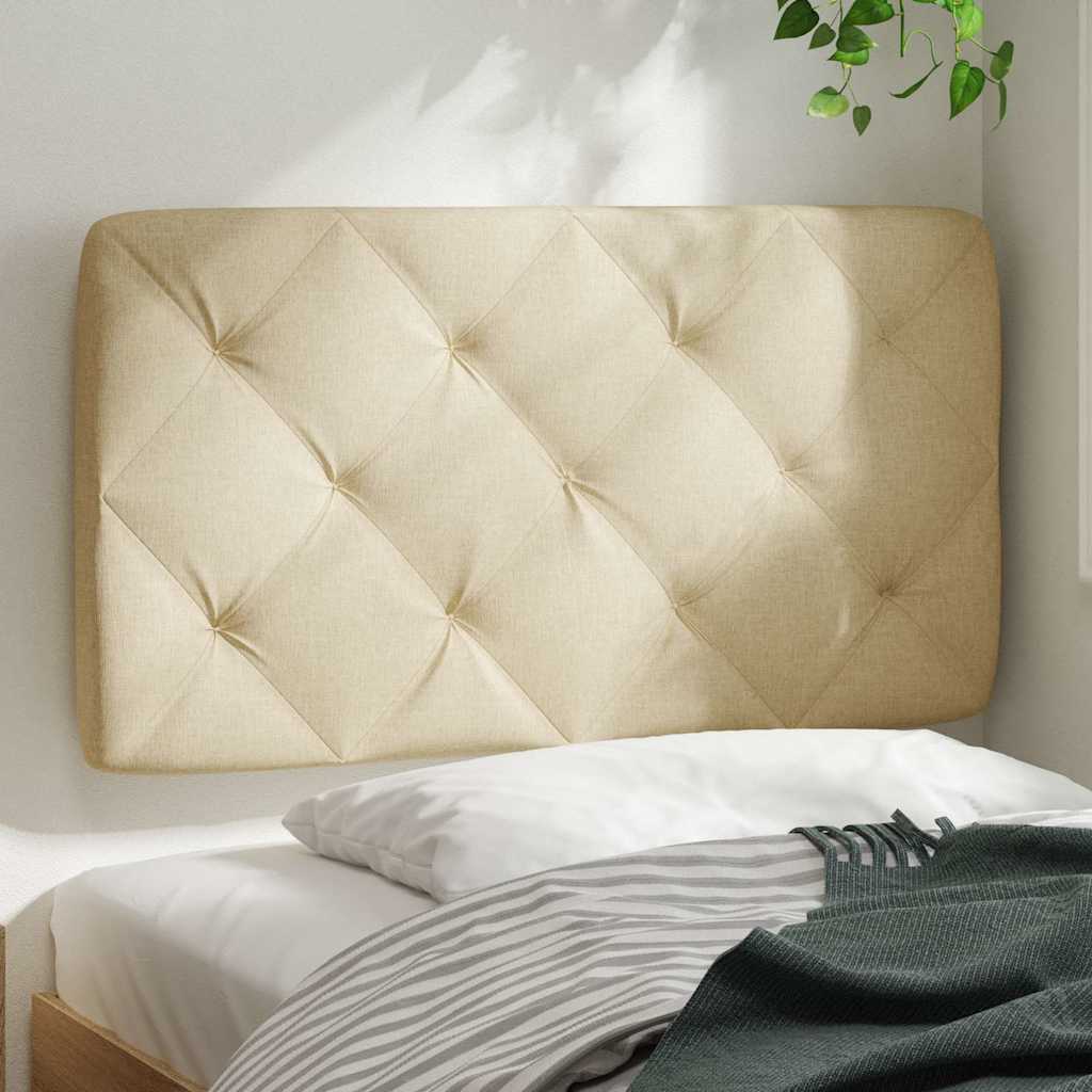 krémszínű szövet fejtámla párna 80 cm