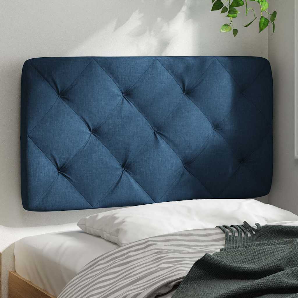 kék szövet fejtámla párna 80 cm