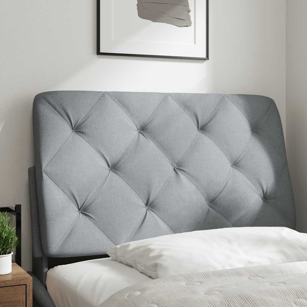 világosszürke szövet fejtámla párna 90 cm