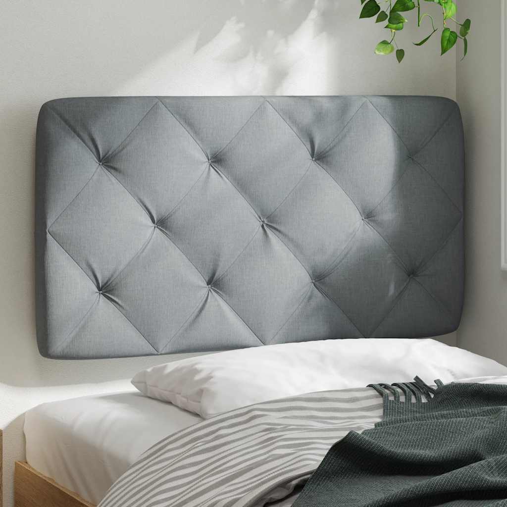 világosszürke szövet fejtámla párna 90 cm
