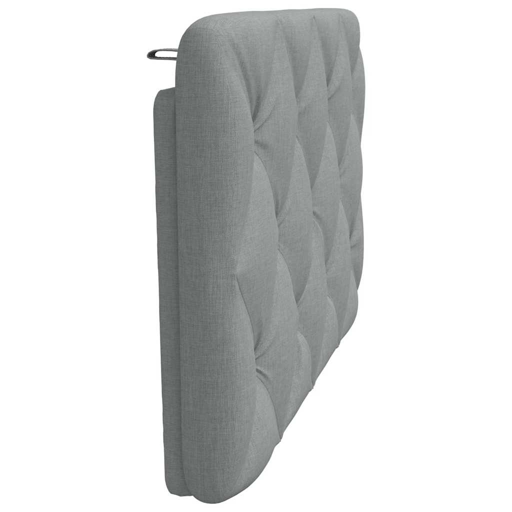 világosszürke szövet fejtámla párna 90 cm