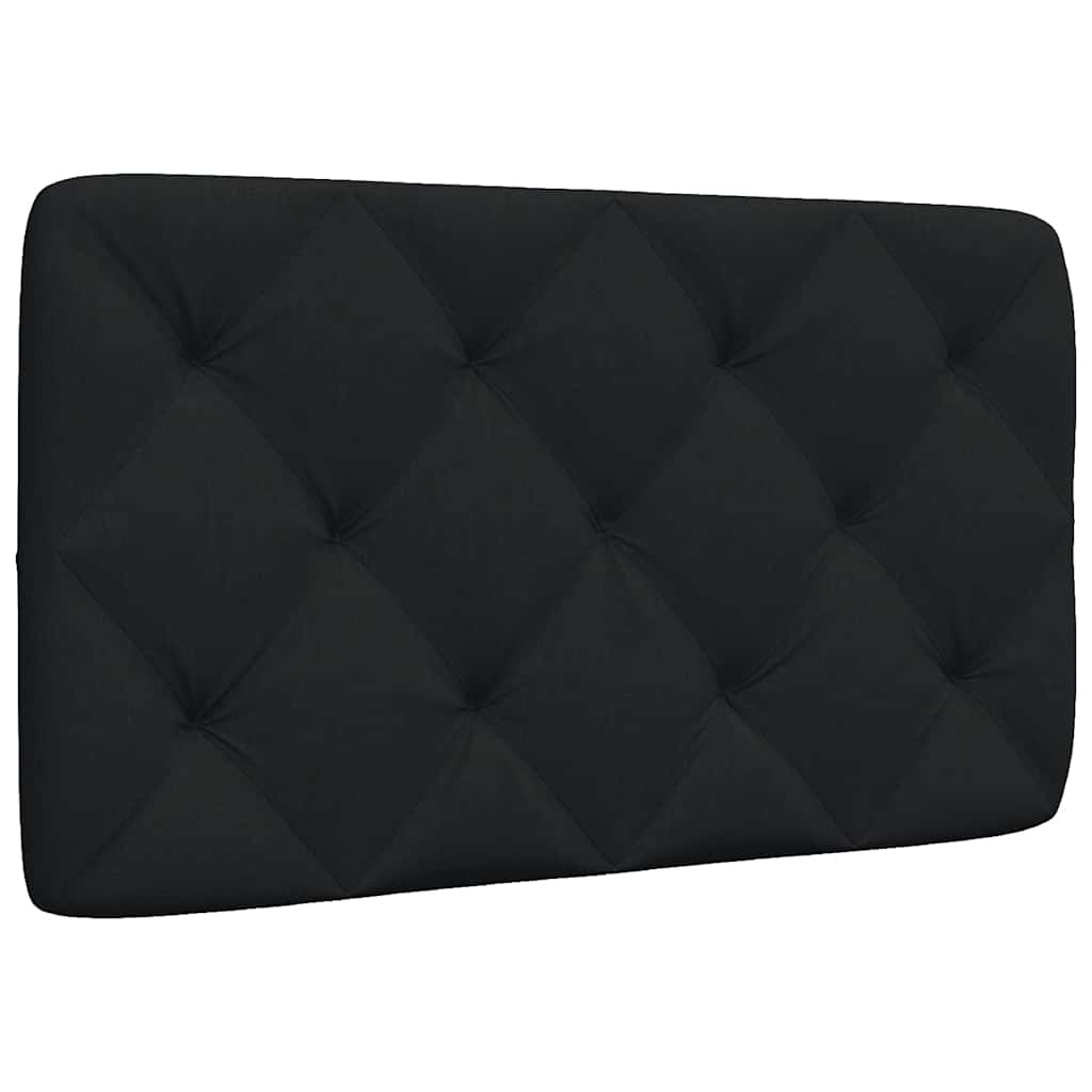 fekete szövet fejtámla párna 90 cm