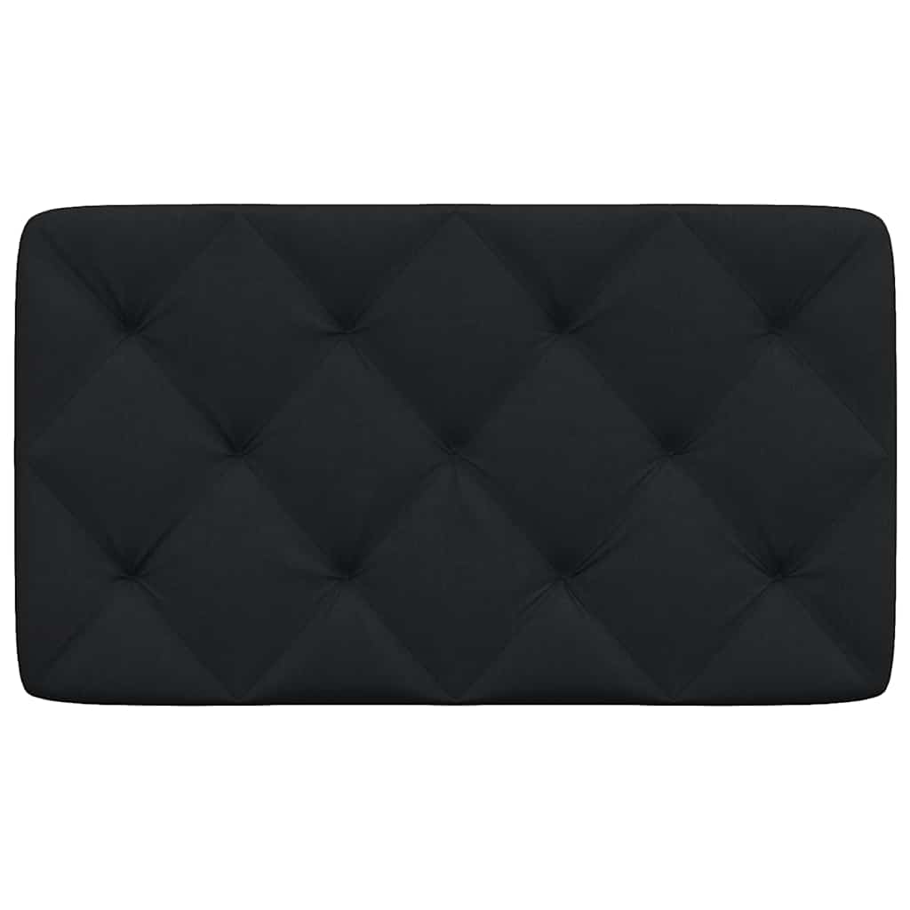 fekete szövet fejtámla párna 90 cm