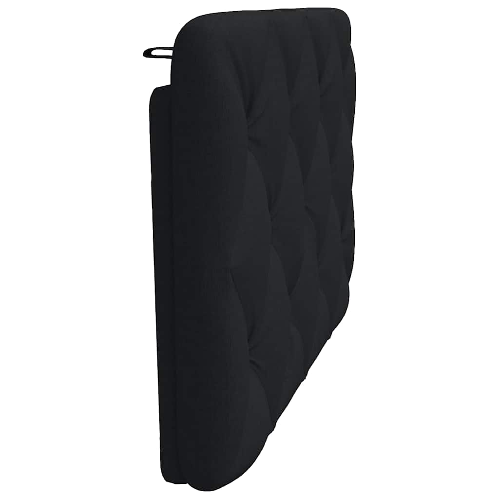 fekete szövet fejtámla párna 90 cm