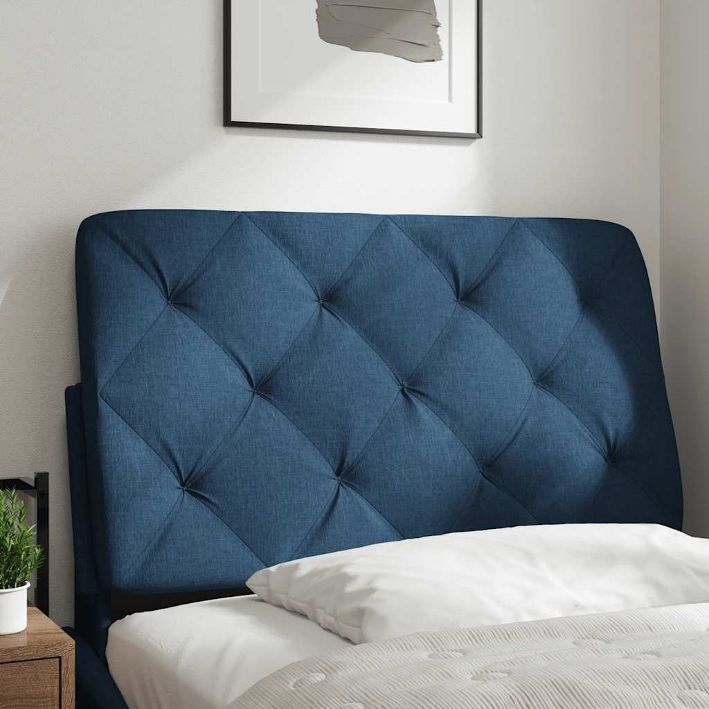 kék szövet fejtámla párna 90 cm