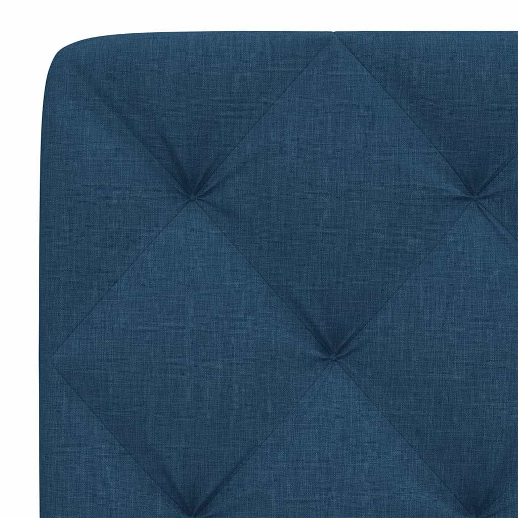 kék szövet fejtámla párna 90 cm