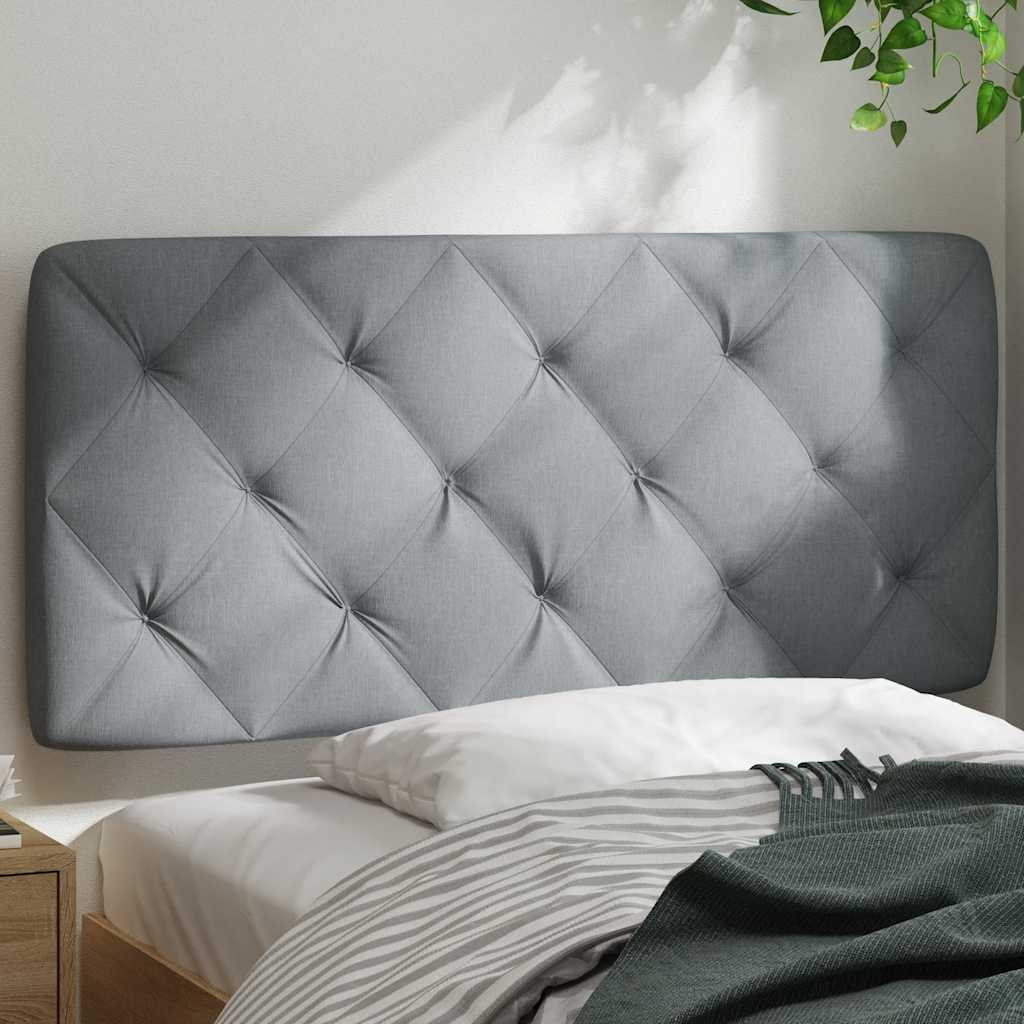 világosszürke szövet fejtámla párna 100 cm