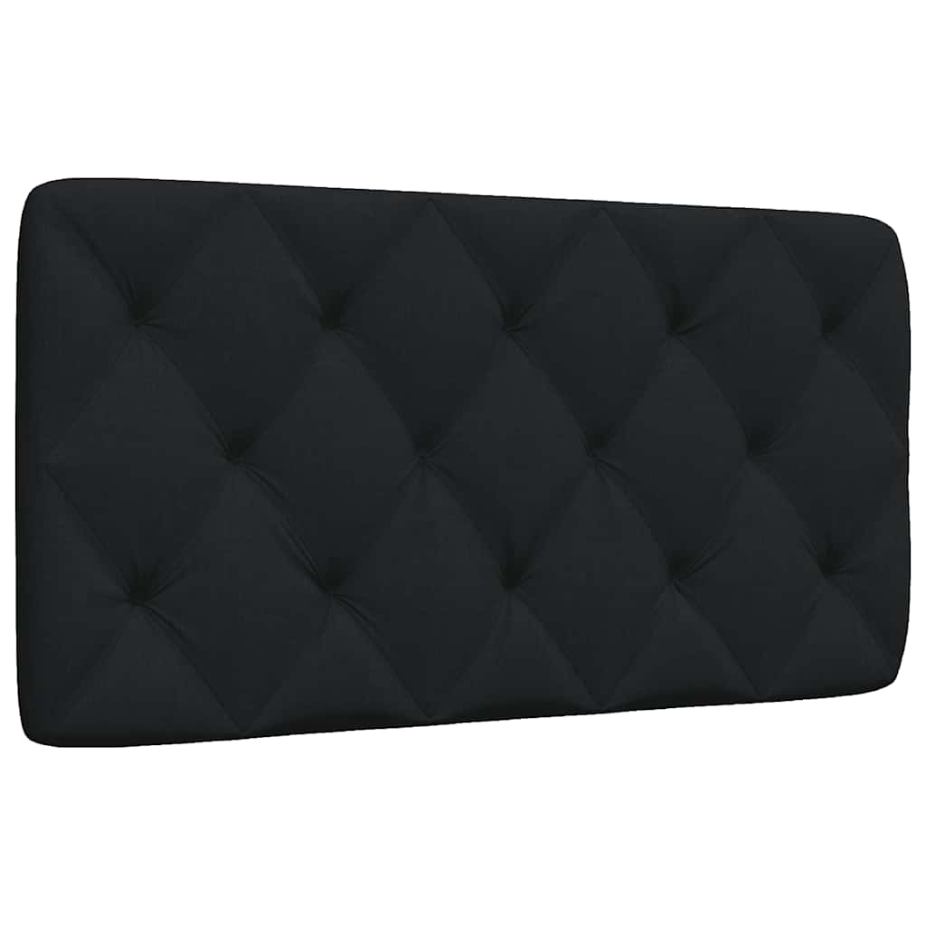 fekete szövet fejtámla párna 100 cm