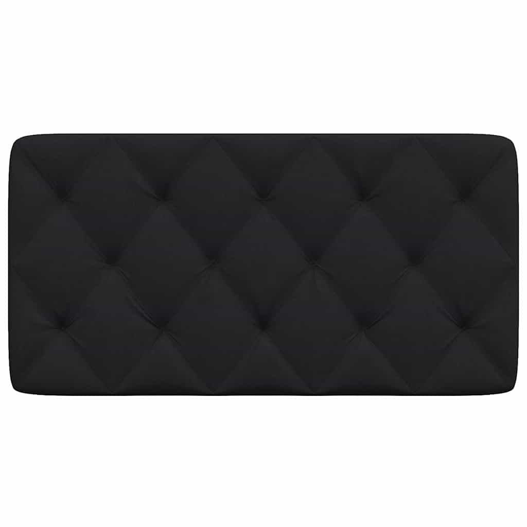 fekete szövet fejtámla párna 100 cm