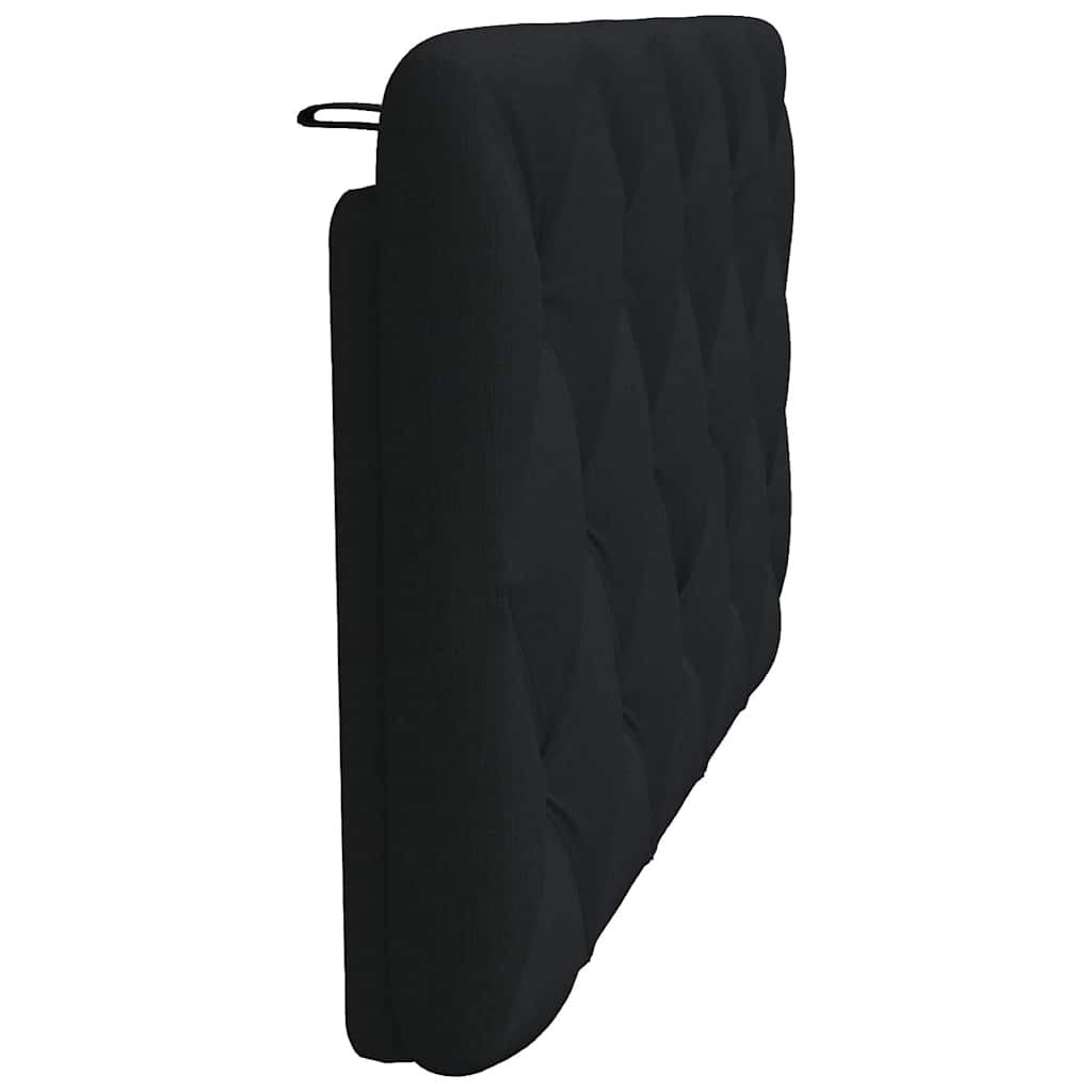fekete szövet fejtámla párna 100 cm