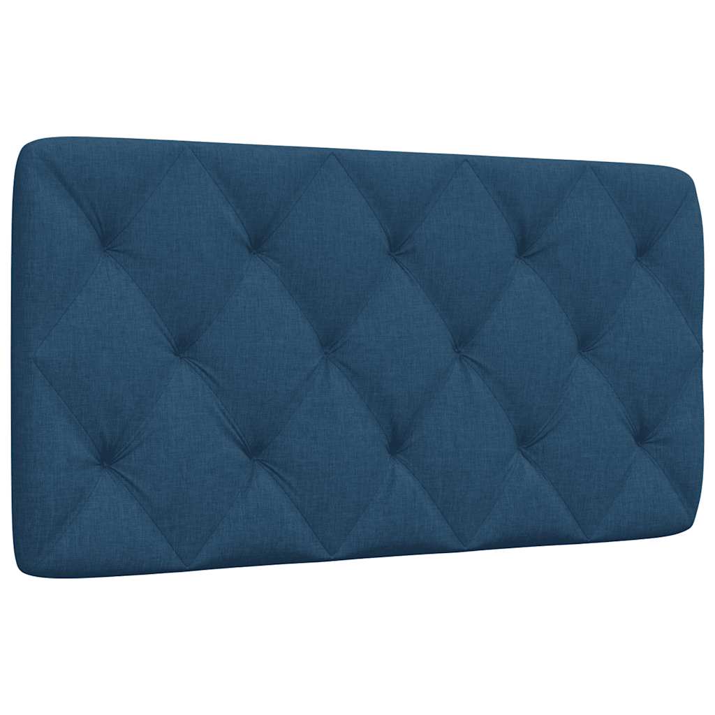 kék szövet fejtámla párna 100 cm