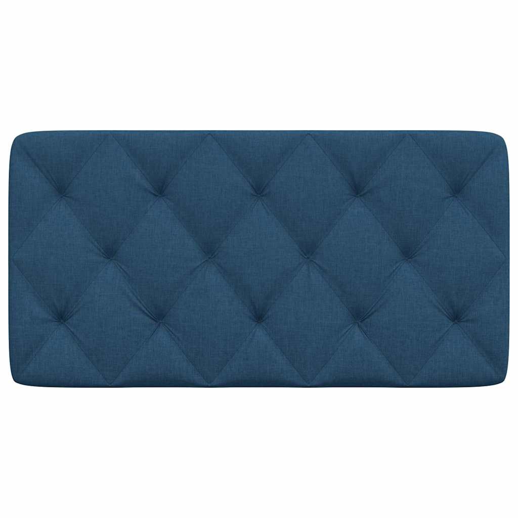 kék szövet fejtámla párna 100 cm