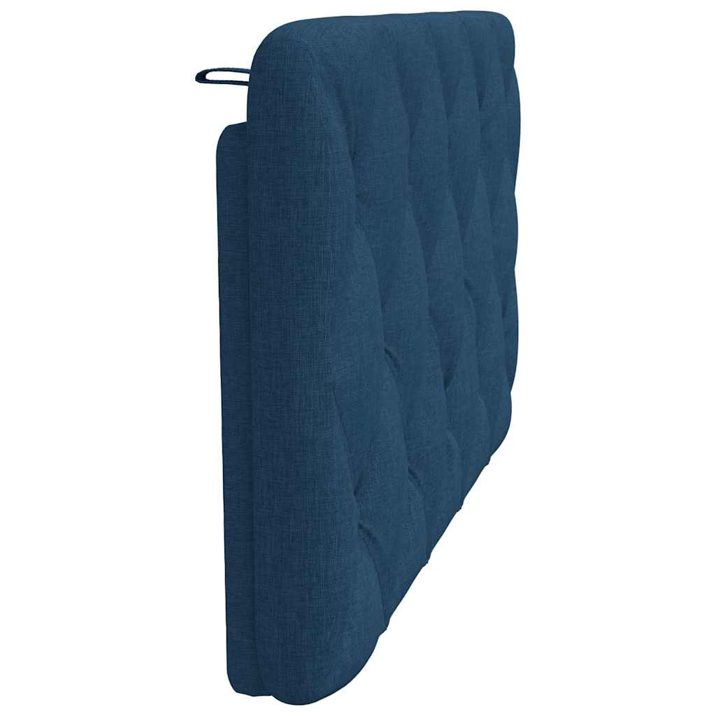 kék szövet fejtámla párna 100 cm