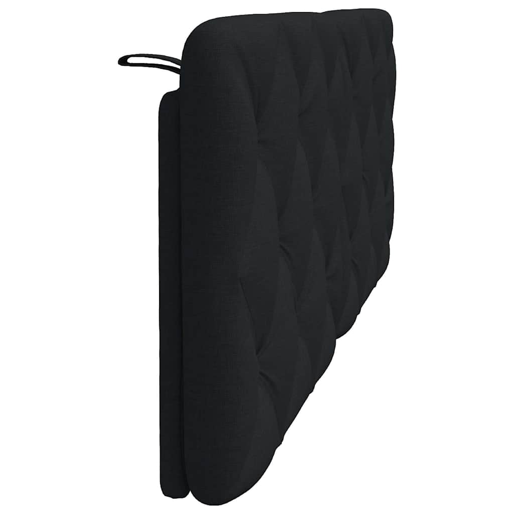 fekete szövet fejtámla párna 120 cm