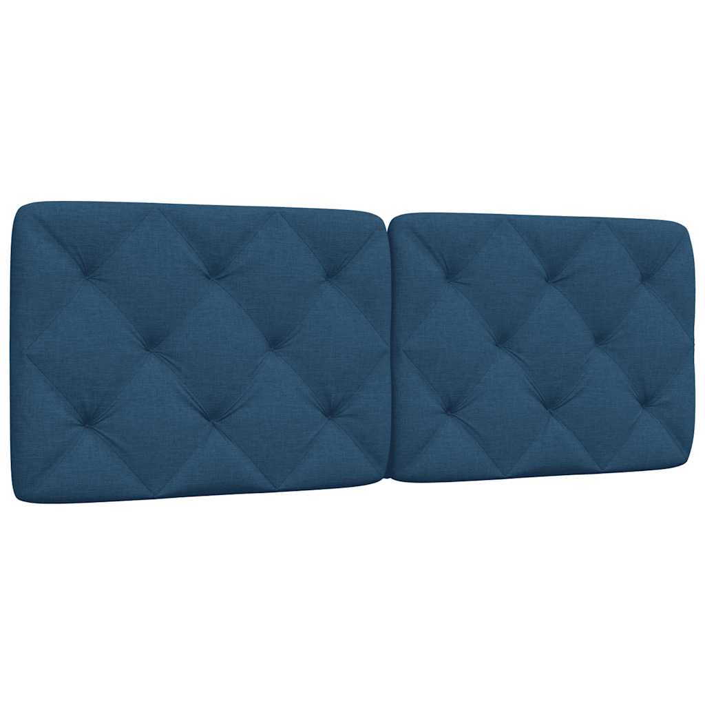kék szövet fejtámla párna 120 cm