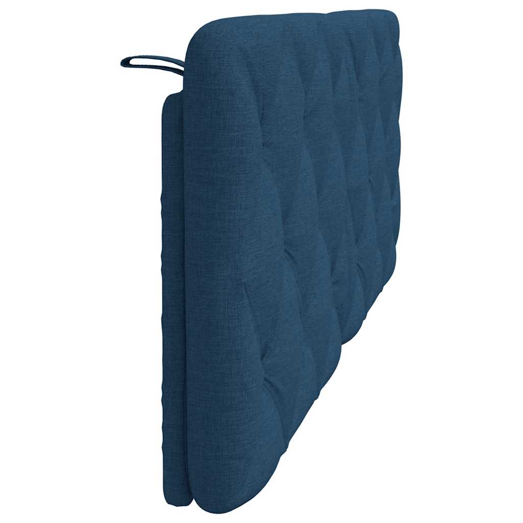 kék szövet fejtámla párna 120 cm
