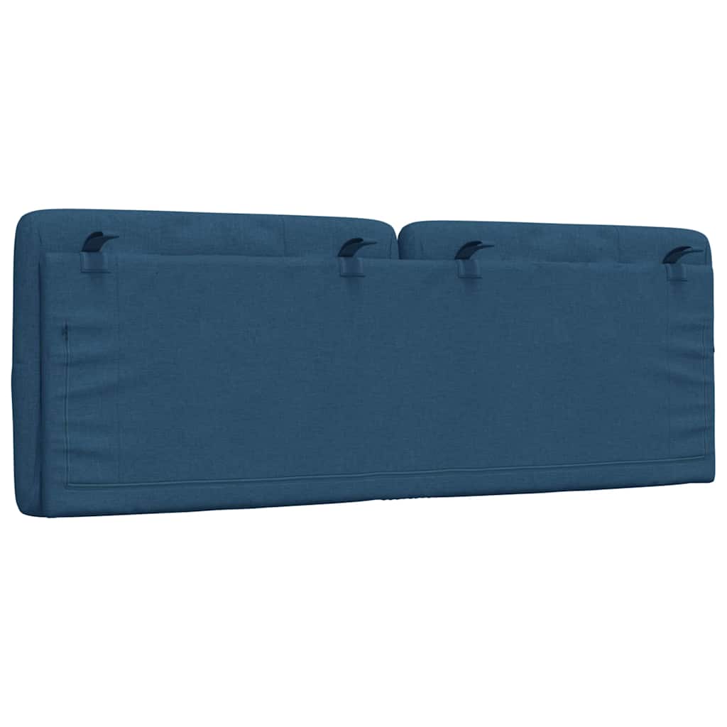 kék szövet fejtámla párna 120 cm