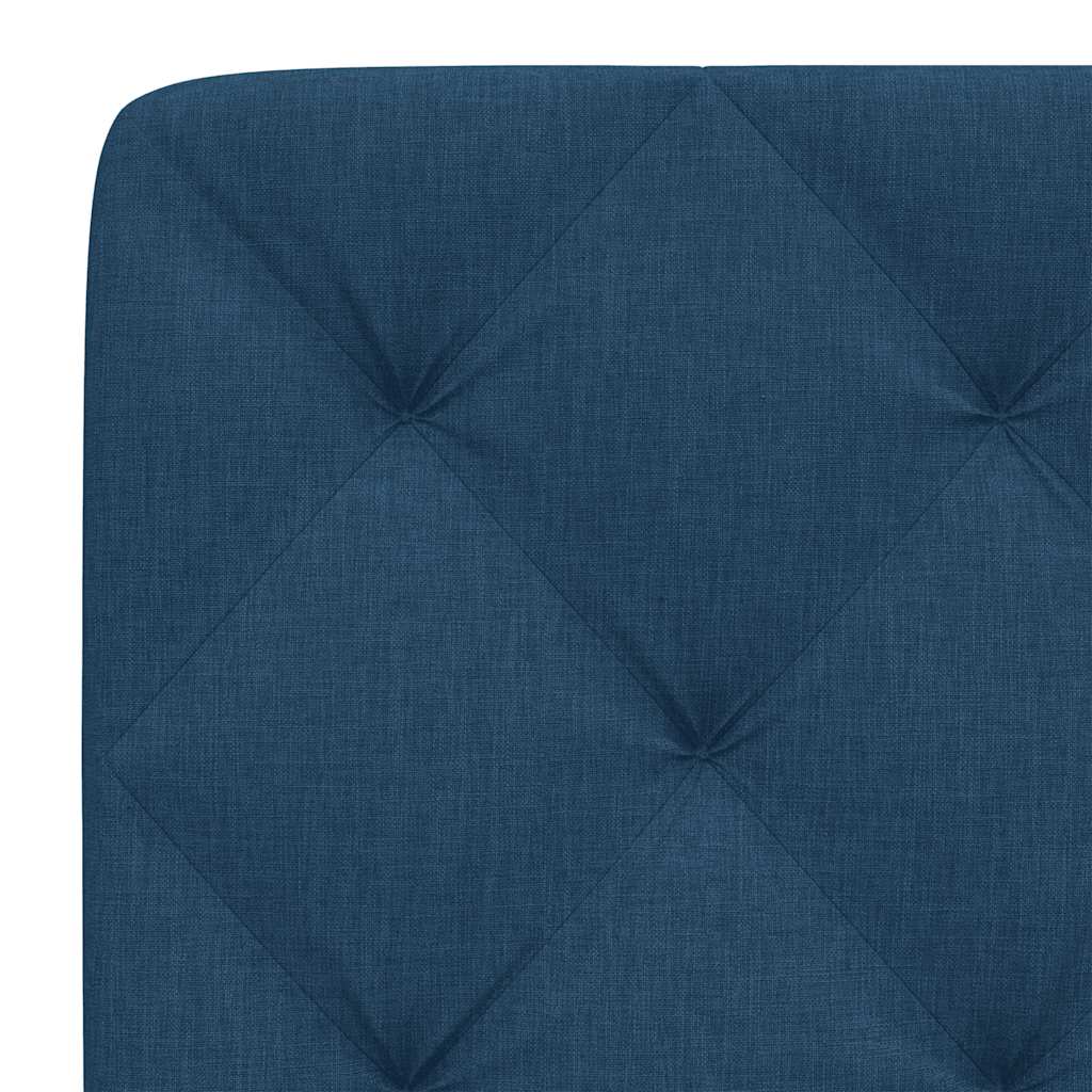 kék szövet fejtámla párna 120 cm
