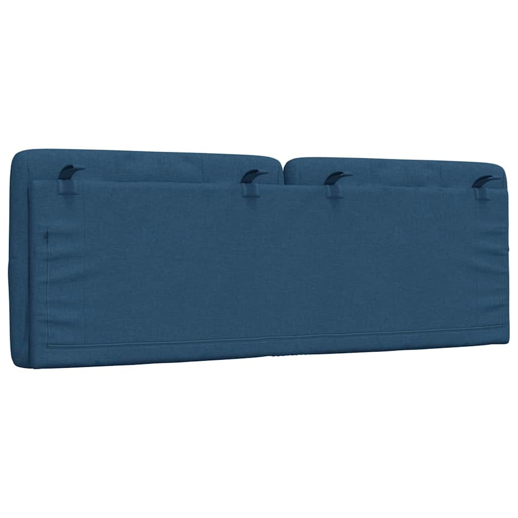 kék szövet fejtámla párna 140 cm