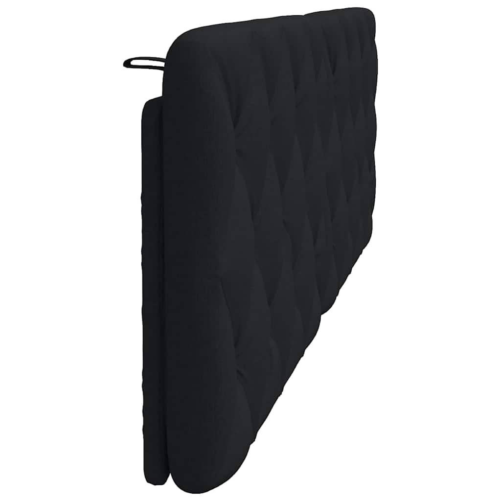 fekete szövet fejtámla párna 160 cm