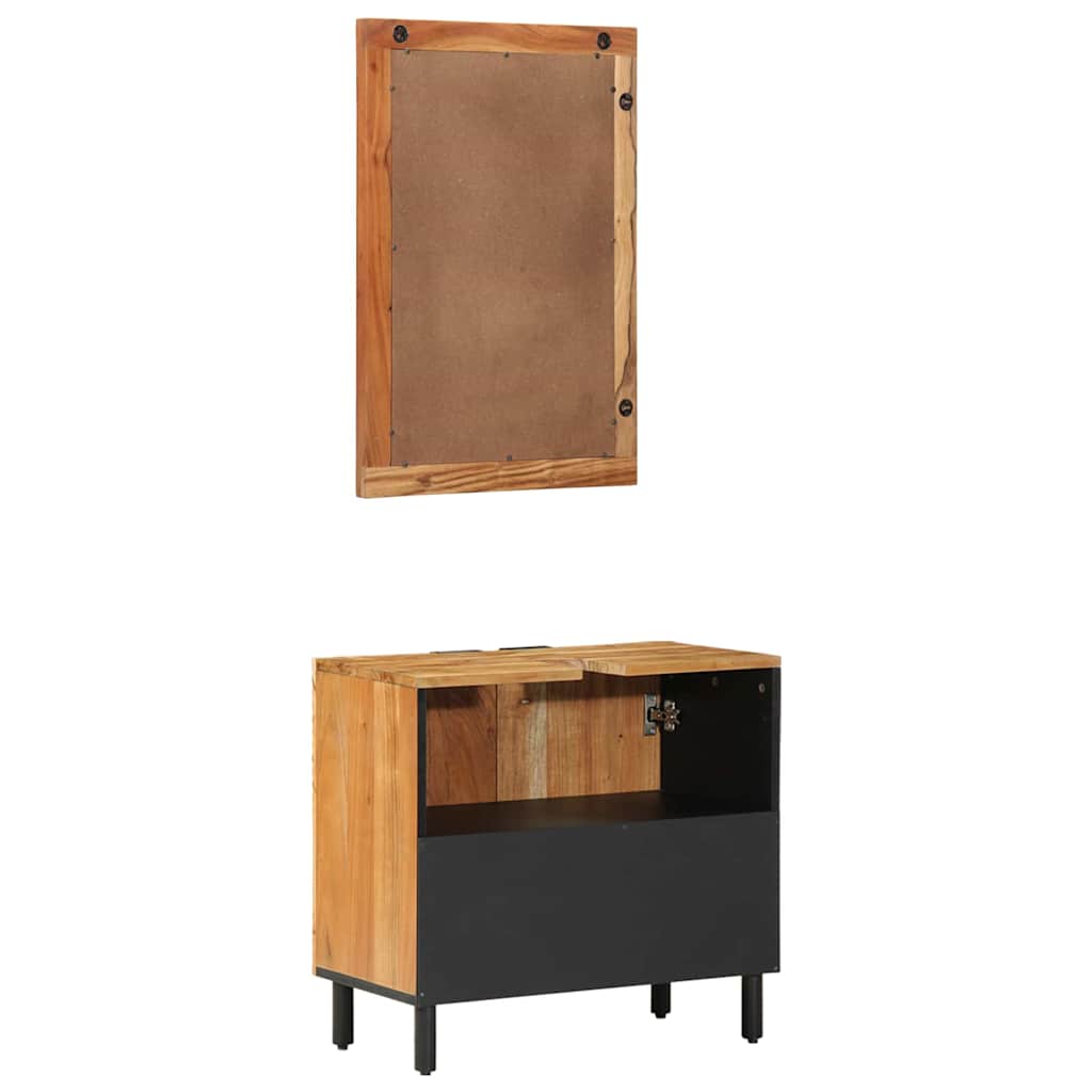 Fürdőszobai Szekrény Szett 2 db Természetes 62 x 33 x 58 cm