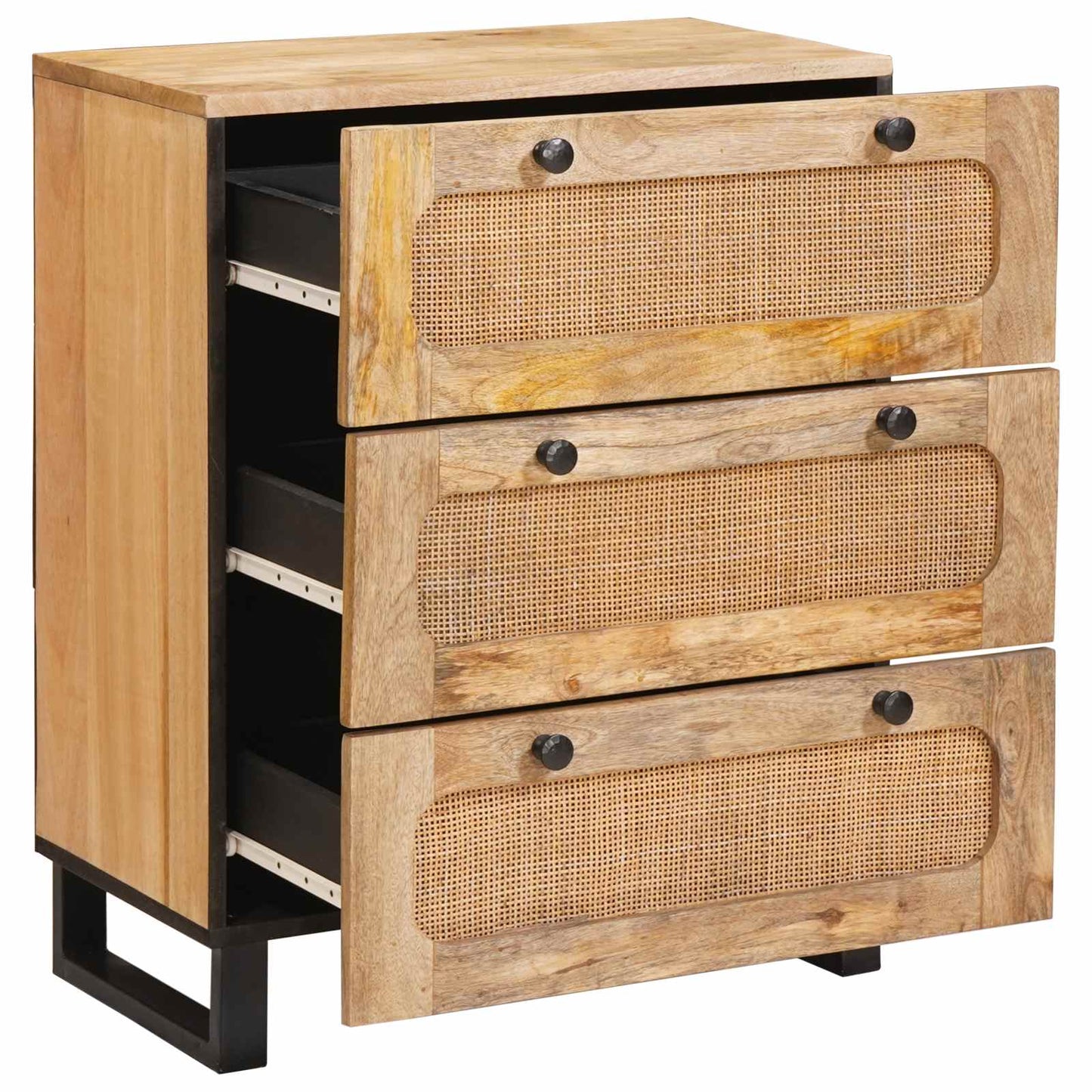 Széf 2 pcs Barna 60 x 33 x 75 cm Tömör Mangófát