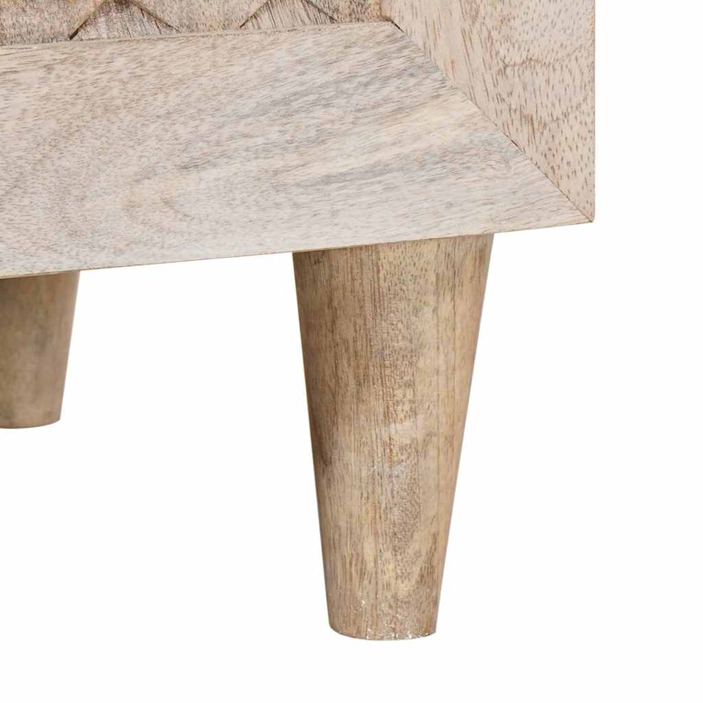 Széf 3 pcs Fehér 180 x 33,5 x 75 cm tömör mangófa