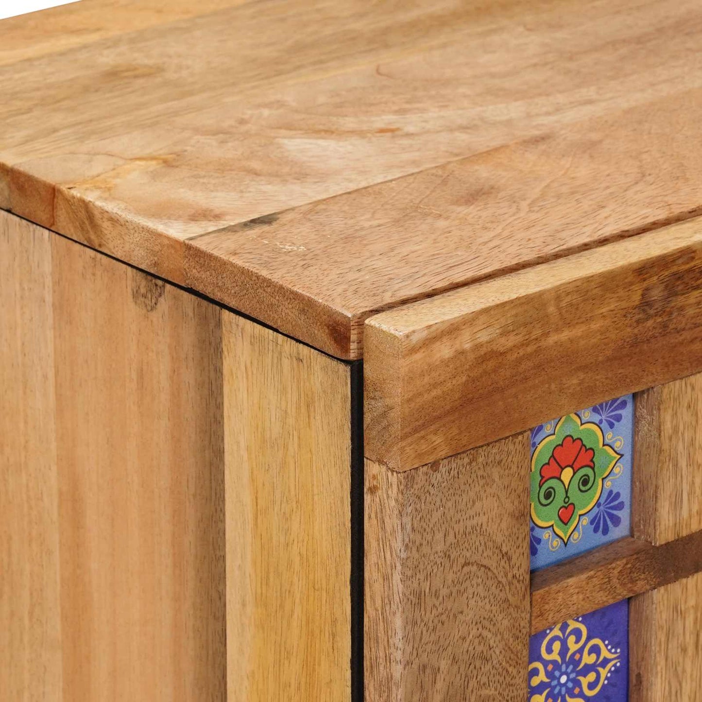 Széf 2 pcs Természetes 60 x 33 x 75 cm Tömör Mangófát