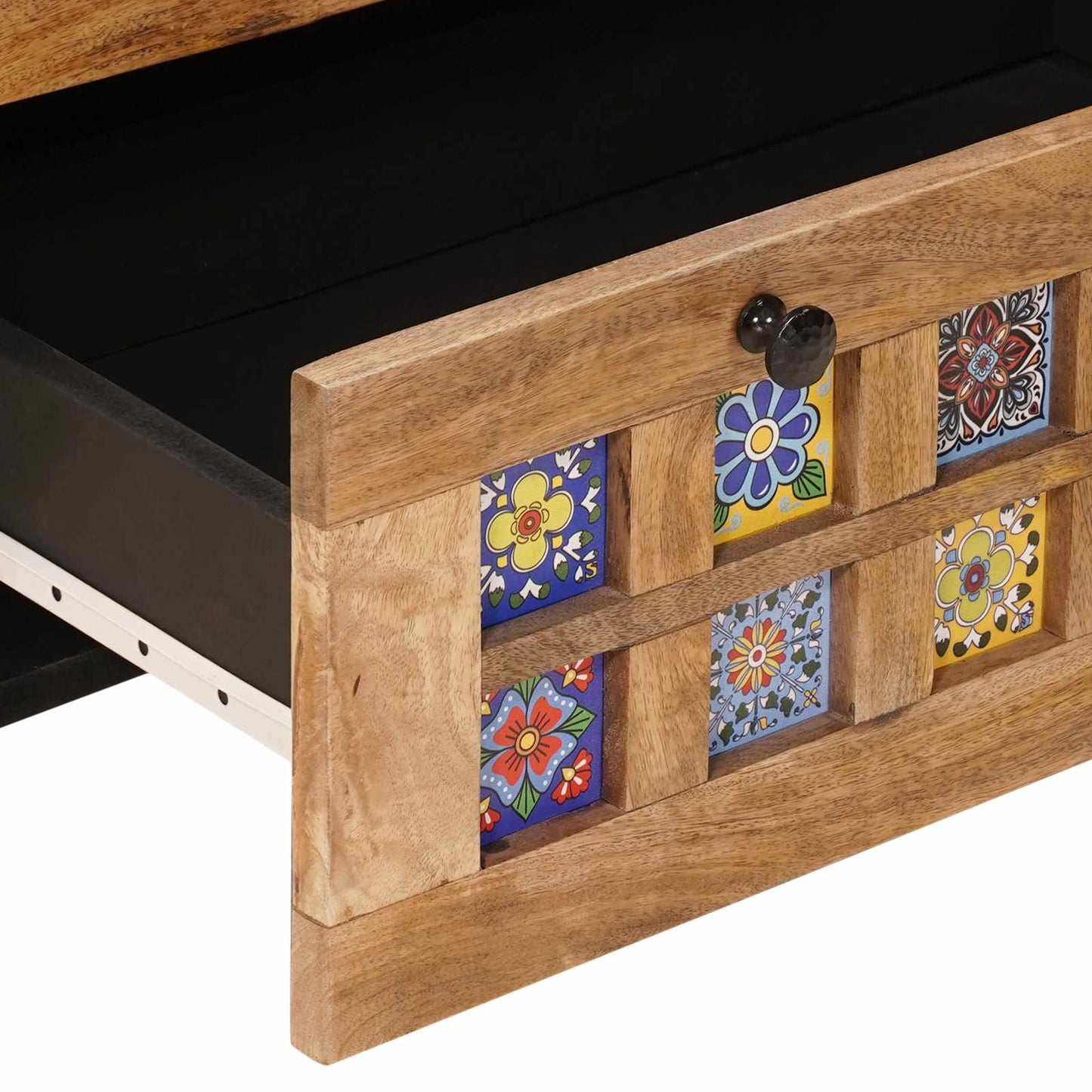 Széf 3 pcs Természetes 60 x 33,5 x 75 cm Tömör Mangófát