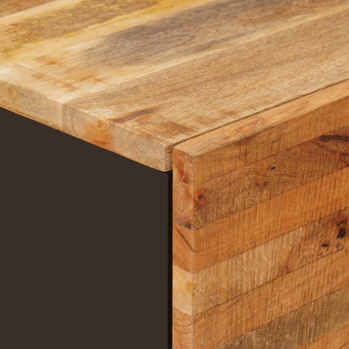 Széf 2 pcs Barna 60 x 33 x 75 cm Tömör Mangófát