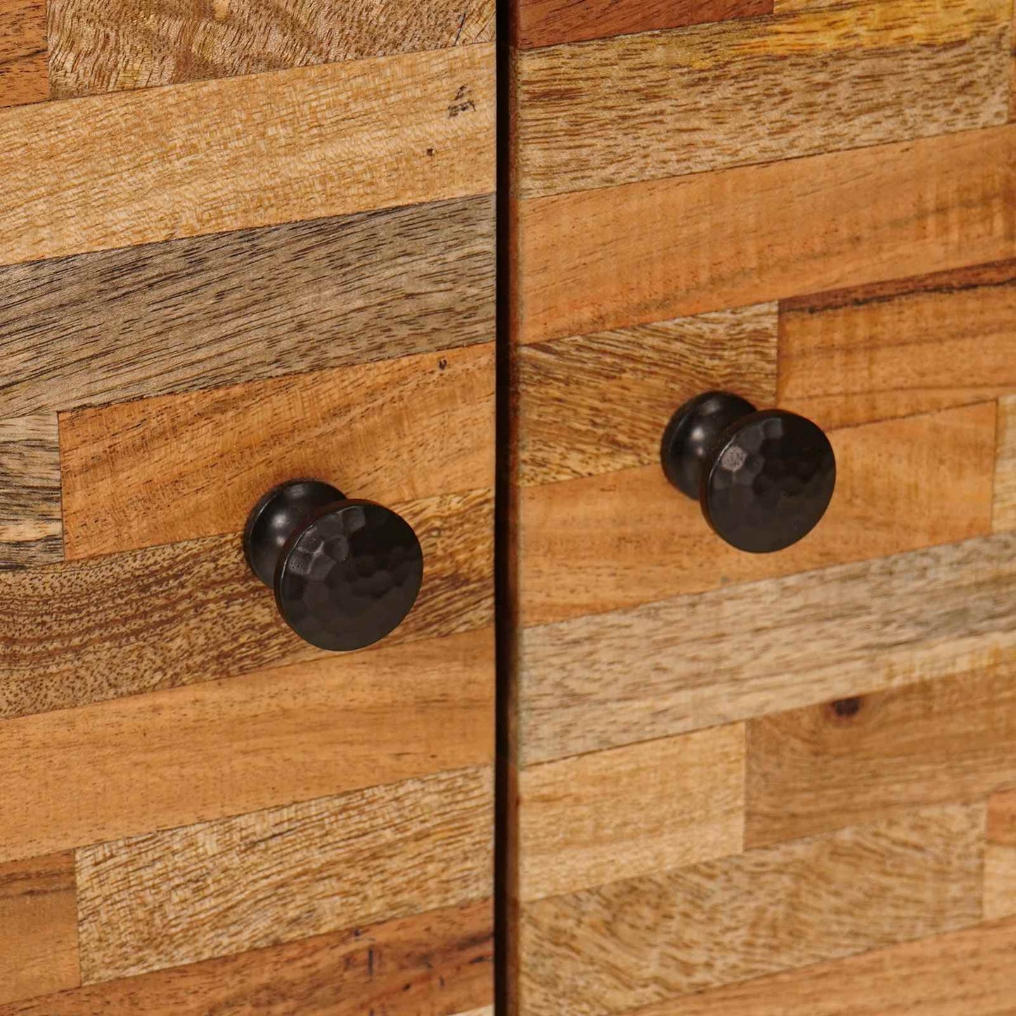 Széf 3 pcs Barna 60 x 33 x 75 cm Tömör Mangófát