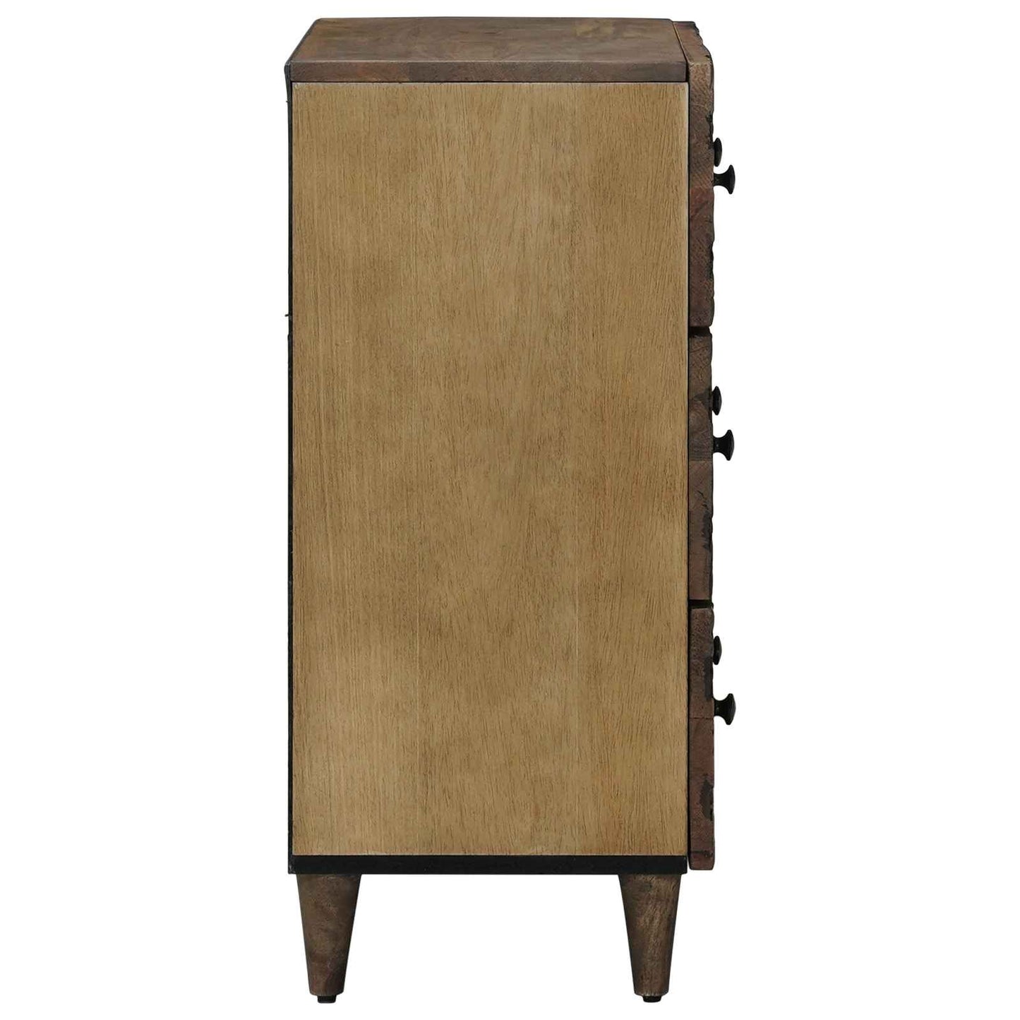 Széf 2 pcs Barna 60 x 33,5 x 75 cm Tömör Mangófát