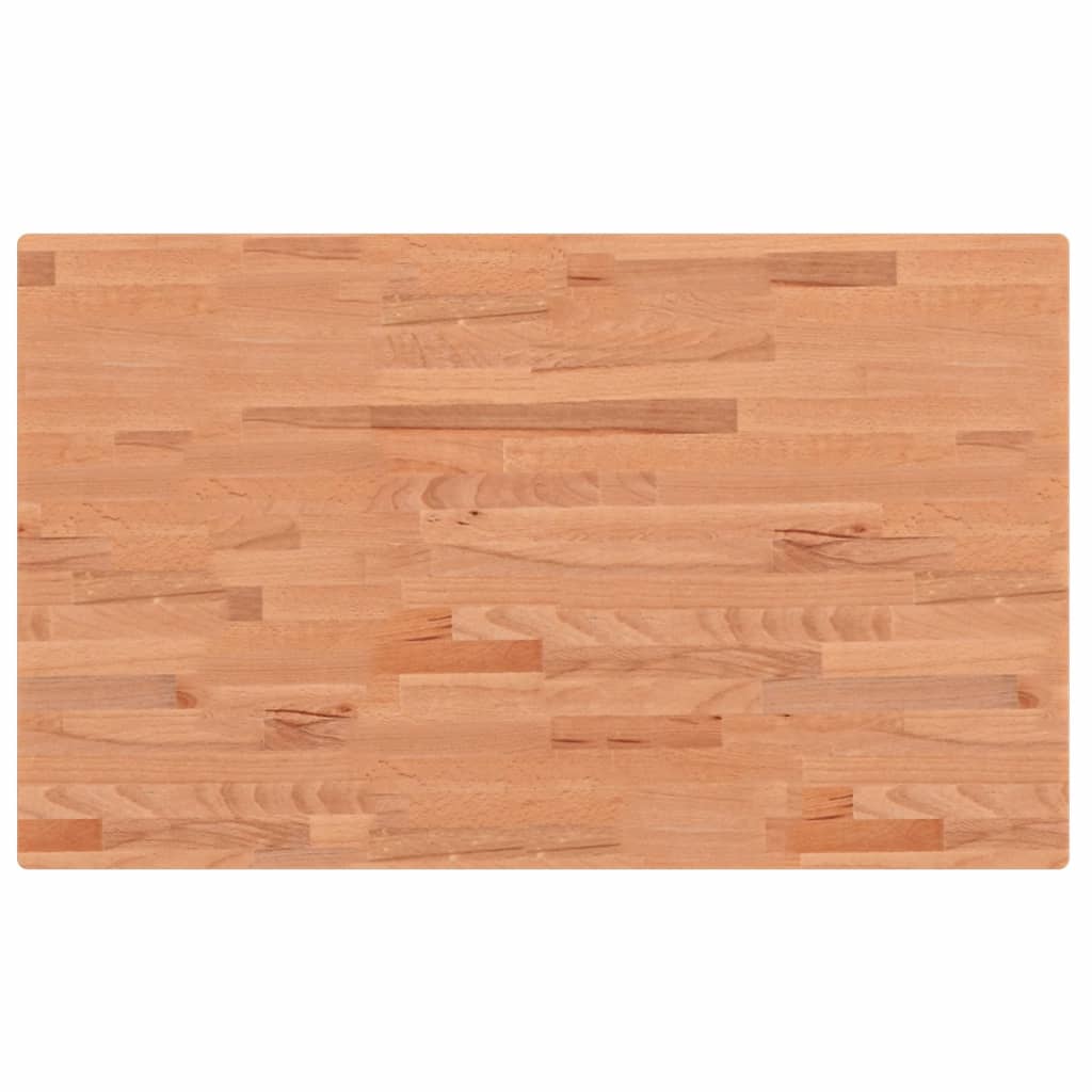 tömör bükkfa négyszög alakú munkapad 100 x 60 x (71,5-98) cm