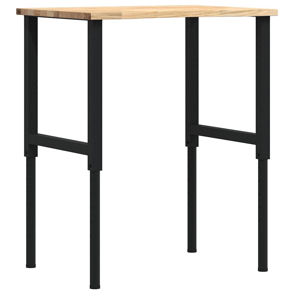 tömör tölgyfa munkapad 80 x 60 x (71,5-98) cm