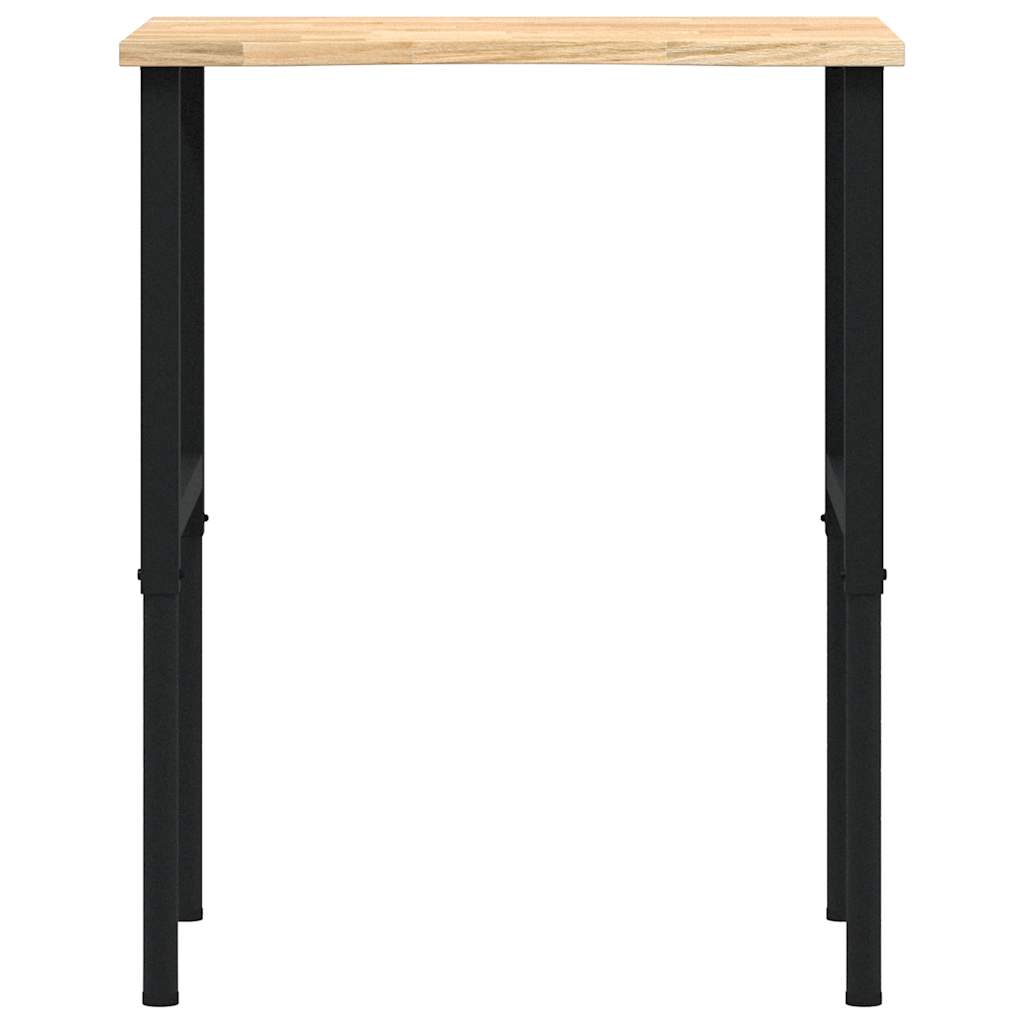 tömör tölgyfa munkapad 80 x 60 x (71,5-98) cm