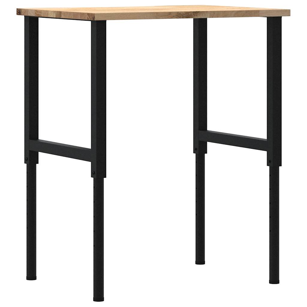 tömör tölgyfa munkapad 80 x 60 x (71,5-98) cm