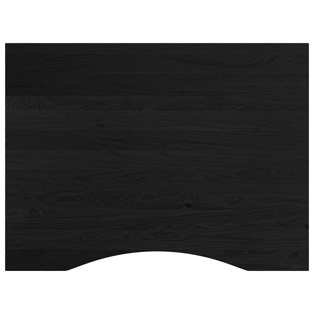sötétbarna tömör tölgyfa munkapad 80 x 60 x (71,5-98) cm
