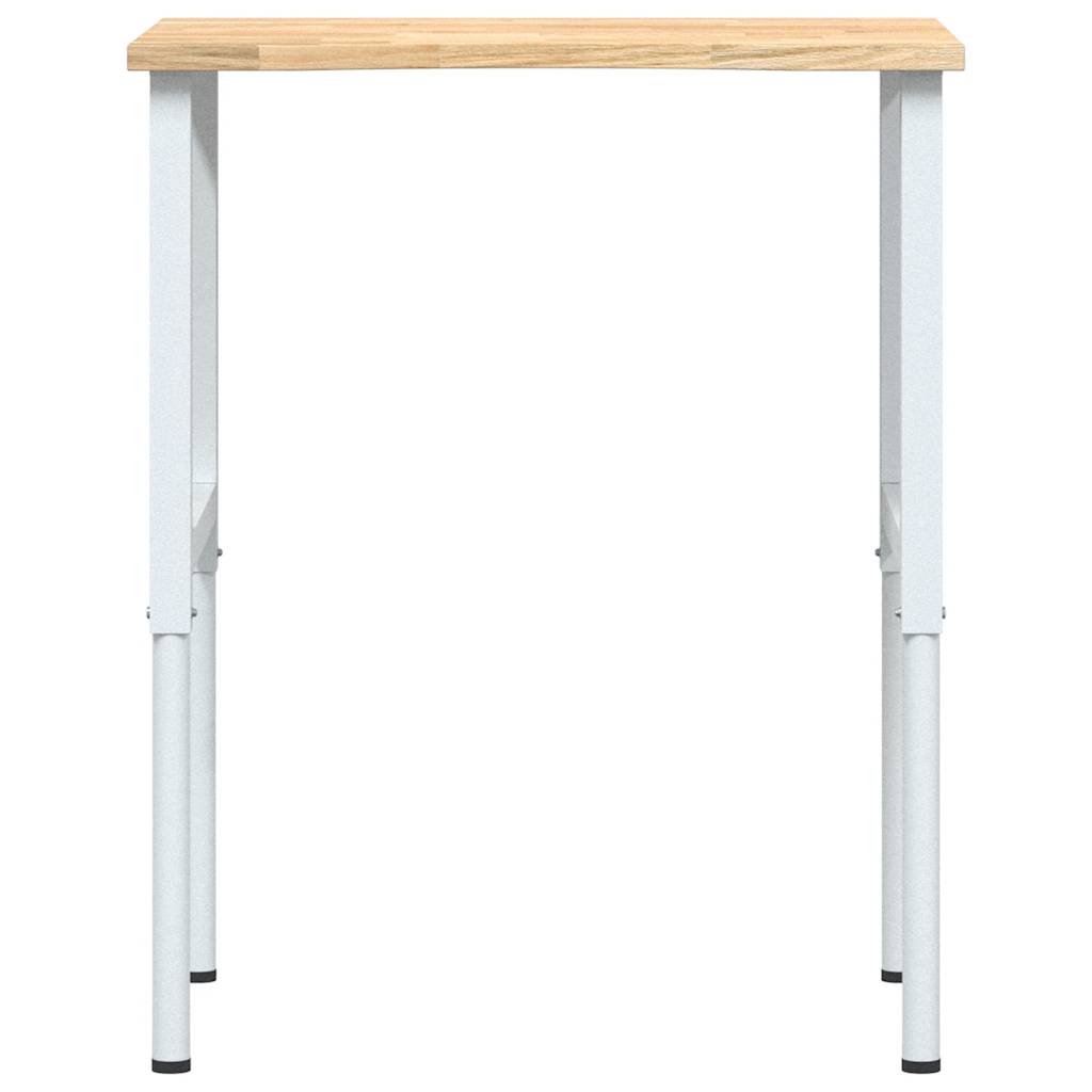tömör tölgyfa munkapad 80 x 60 x (71,5-98) cm